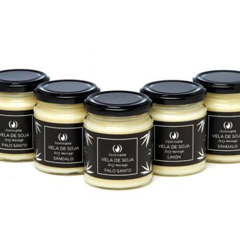 Vela de soja etiqueta negra 150gr