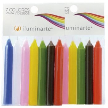 7 Velas cortas 7 colores