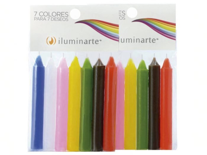 7 Velas cortas 7 colores