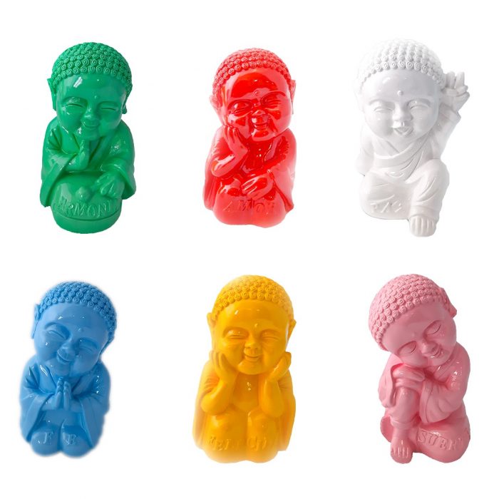 Buda bebé de colores chico