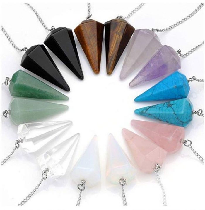 Pendulos de piedras semipreciosas