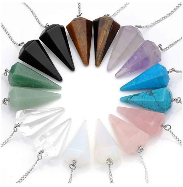 Pendulos de piedras semipreciosas