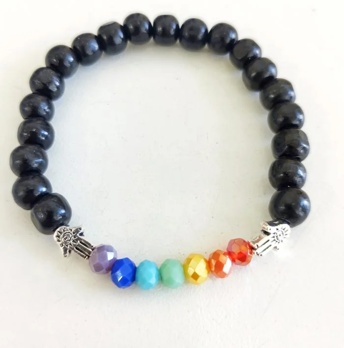 Pulsera manos 7 chakras