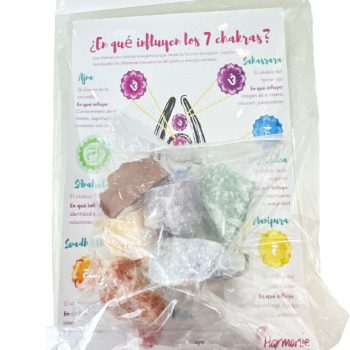 Piedras de los 7 chakras en bruto Harmonie