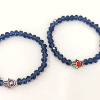 Pulsera de cristales Hamsa