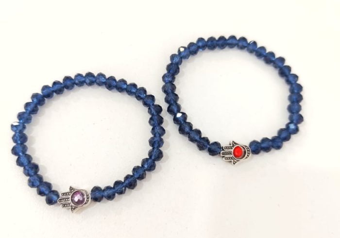 Pulsera de cristales Hamsa