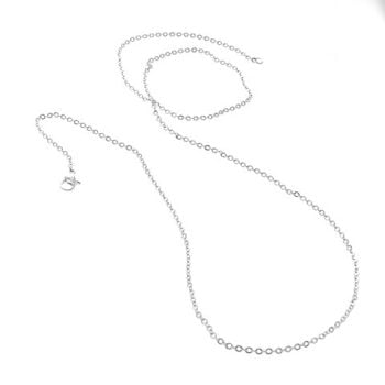 Cadena de acero blanco