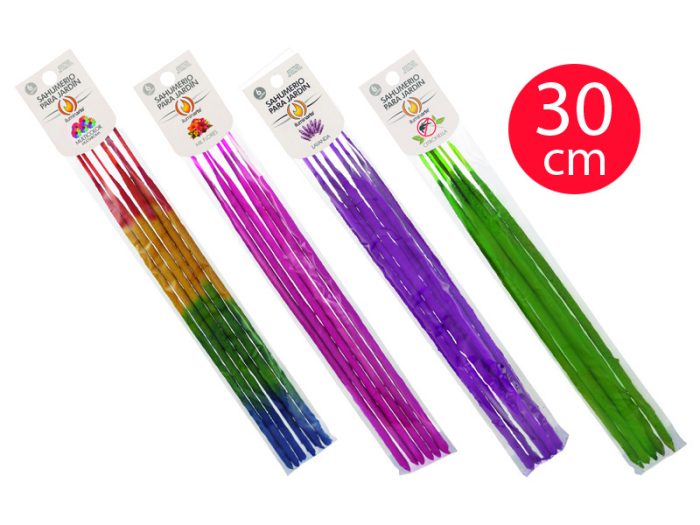 Sahumerios largos triple empaste jardín