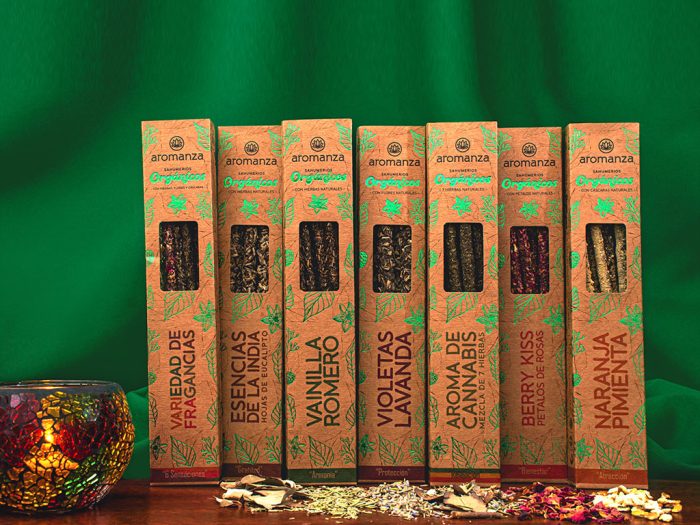 10 Sahumerios Orgánicos Aromanza (surtidos)