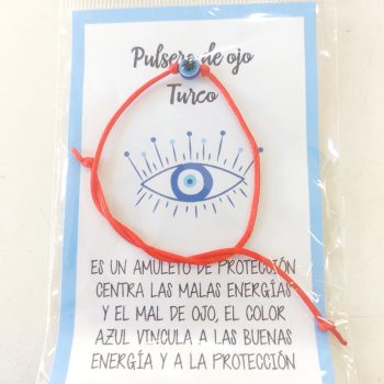 Pulsera de hilo con ojo turco