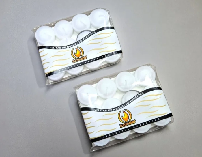 10 paq. Velas de noche iluminarte