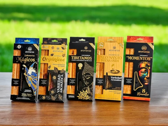 Caja Pack Sahumerios + Porta sahumerios Aromanza