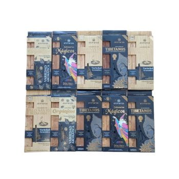 10 Cajas Pack Sahumerios + Porta sahumerios Aromanza