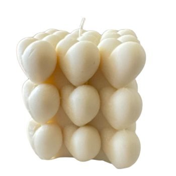 Vela burbuja de corazones