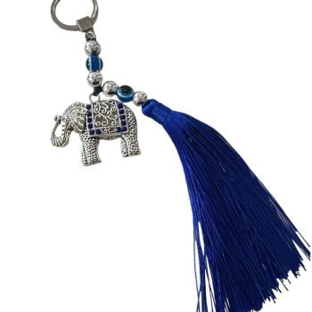 Llavero con flecos Elefante