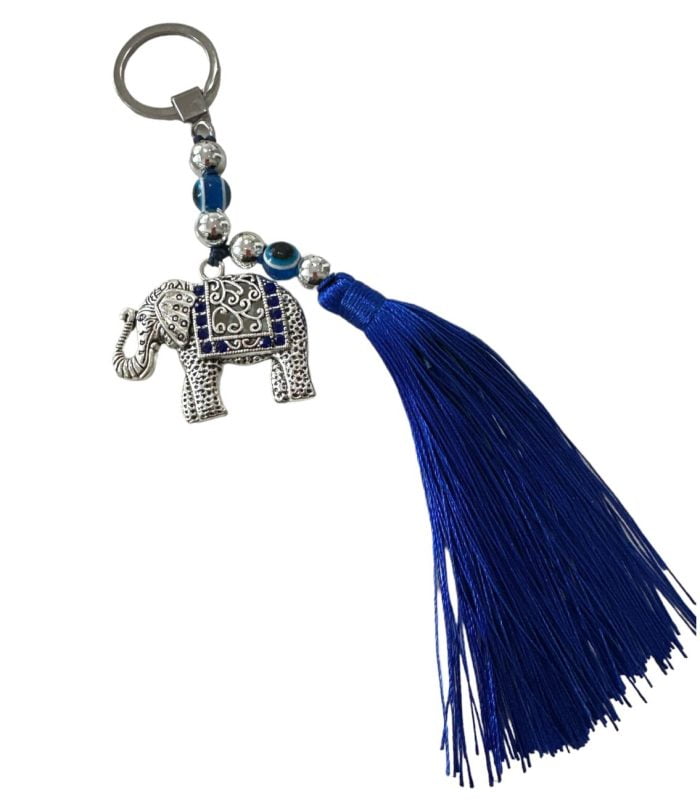 Llavero con flecos Elefante