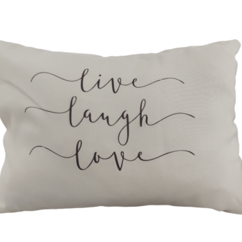 Almohadón 50x30 Live Laugh Love