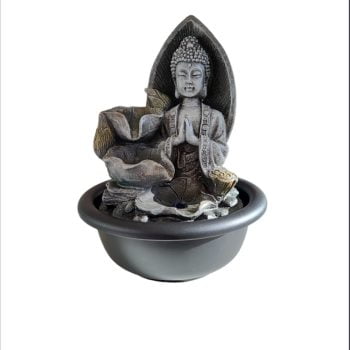 Fuente de agua hojas buda
