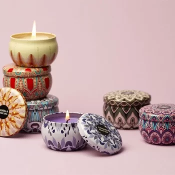 Vela en lata mandala chica