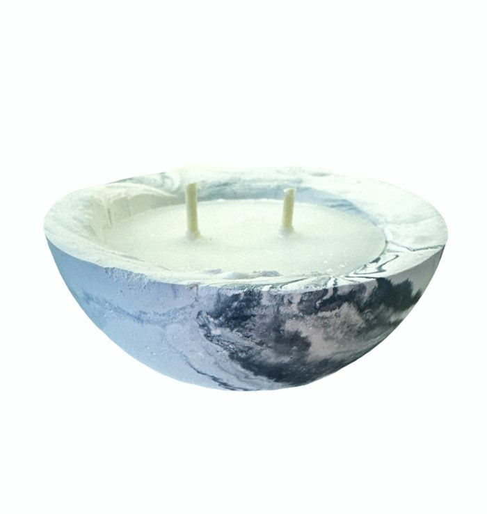 Vela aromática yeso mármol