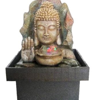 Fuente de agua Buda mano