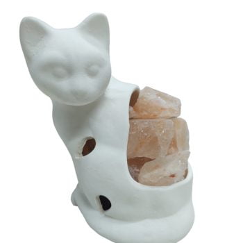 Lámpara de sal gatito
