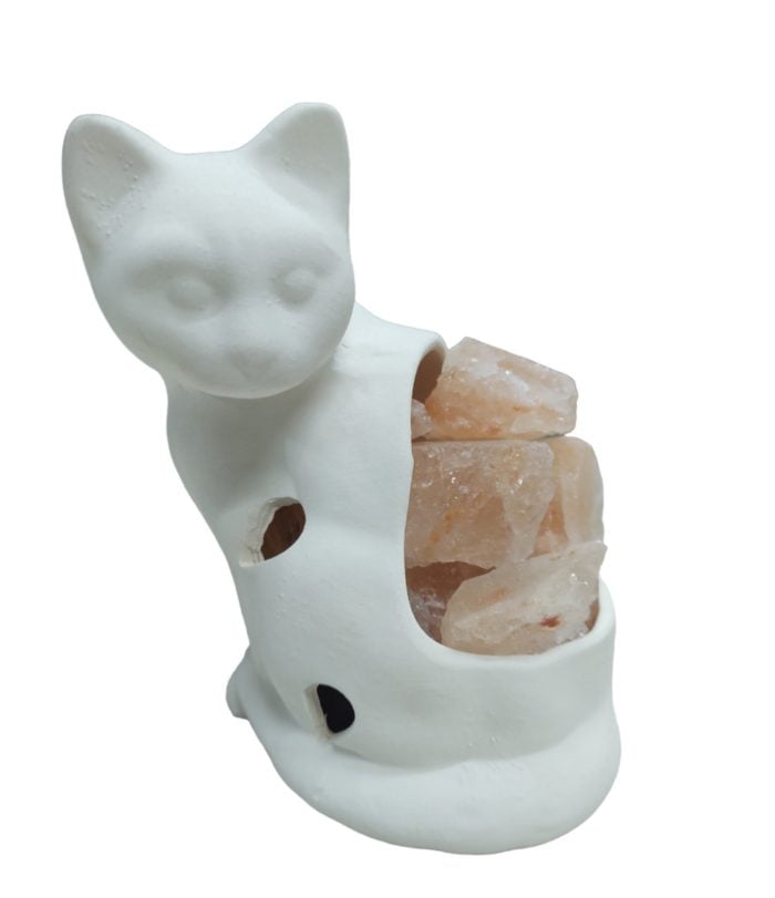 Lámpara de sal gatito