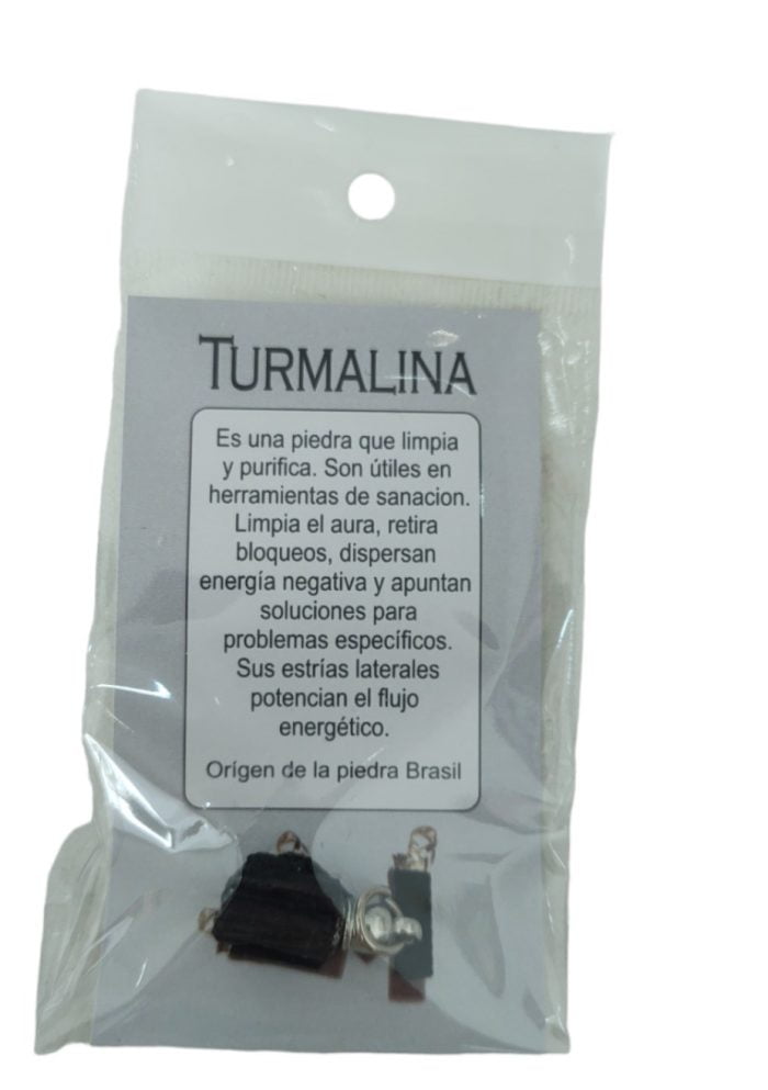 Dije turmalina con explicación