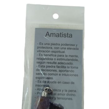 Dije amatista con explicación