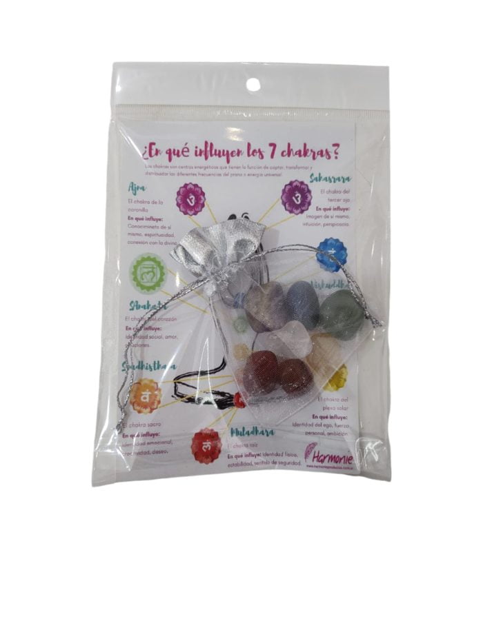 Piedras de los 7 chakras roladas Harmonie