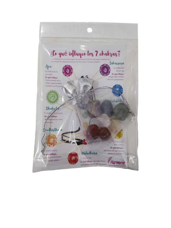 Piedras de los 7 chakras roladas Harmonie