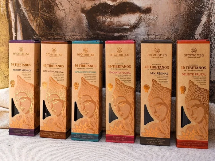 5 cajas de 40 tibetanos Aromanza