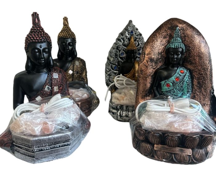 Lámpara de sal Buda meditación (varios modelos)