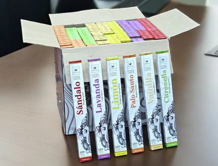 10 cajas de Sahumerios Iluminarte India Largos