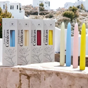 Velas Medianas Conicas 20 cm