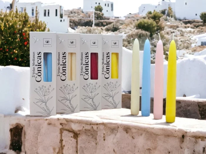 Velas Medianas Conicas 20 cm