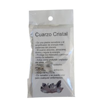 Dije de cuarzo cristal con explicación
