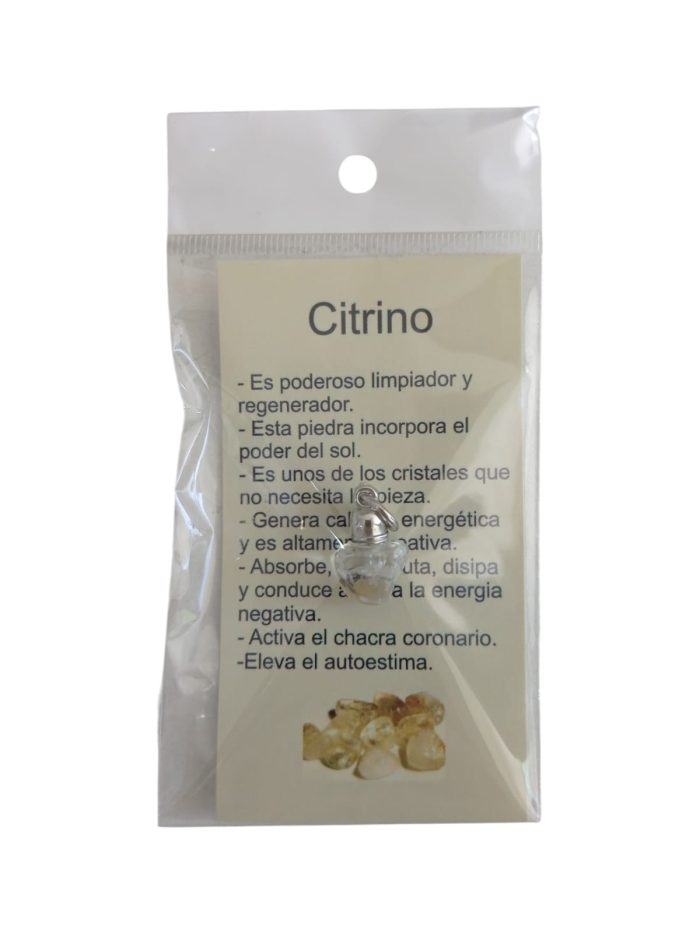 Dije de citrino con explicación