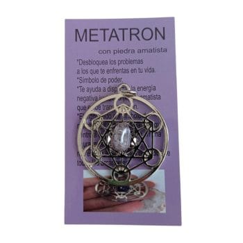 Dije Metatrón con amatista