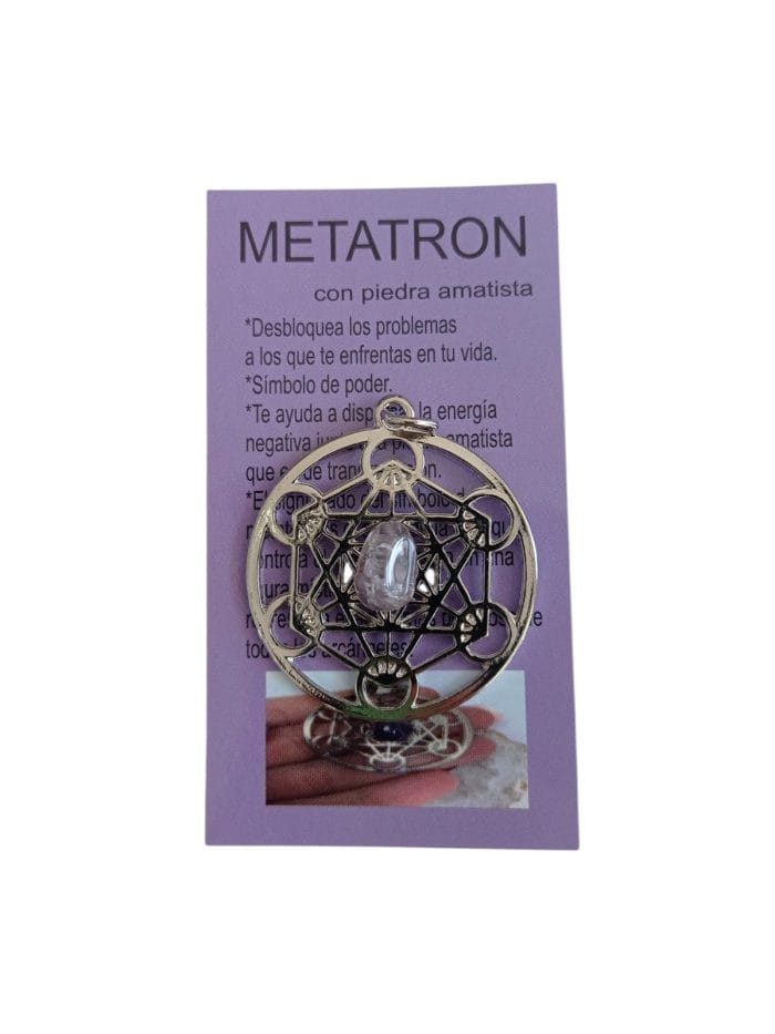 Dije Metatrón con amatista