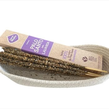Cesta larga + caja de sahumerios de palo santo
