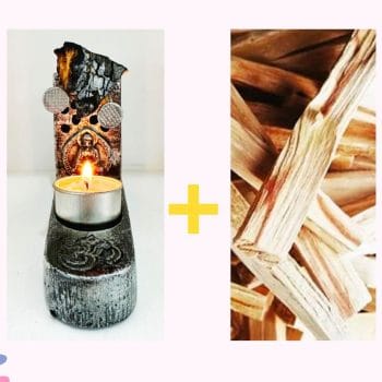 Quemador de palo santo  + palo santo 25gr PROMO