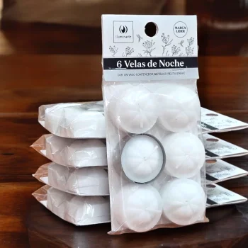 Velas de Noche x 6 Blanca