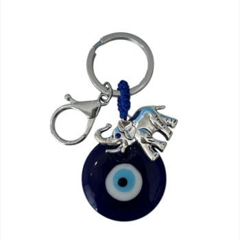 Llavero elefante con ojo protector
