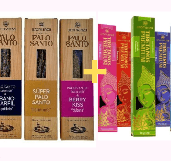50 cajas de sahumerios Palo Santo buena onda +  20 cajas de sahumerios Tibetanos Premium
