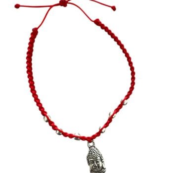 Pulsera buda tejida 6 bolitas