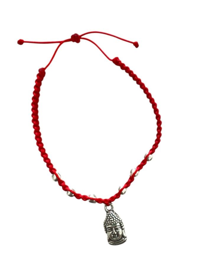 Pulsera buda tejida 6 bolitas