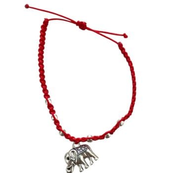 Pulsera elefante tejida bolitas