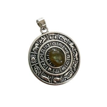 Dije de piedra labradorita Zodíaco