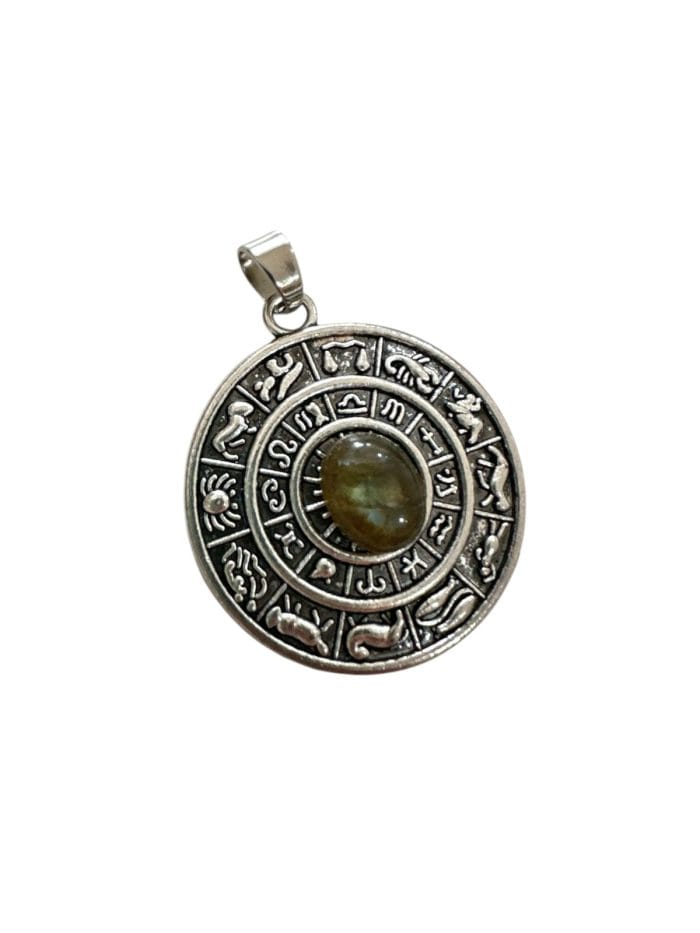 Dije de piedra labradorita Zodíaco